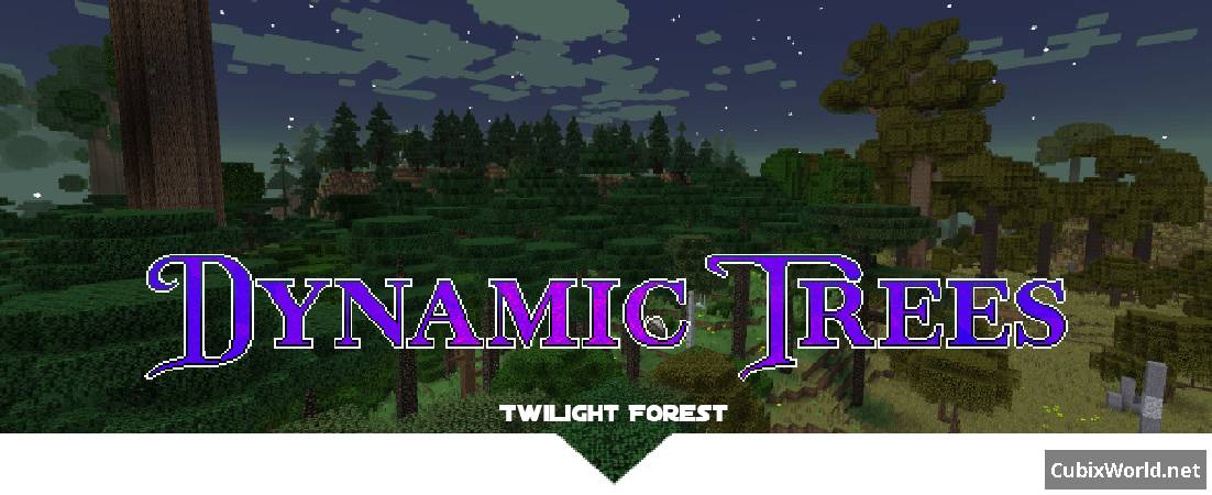 Dynamic Trees - The Twilight Forest - Динамические деревья, уникальные механики скачать мод для Майнкрафт