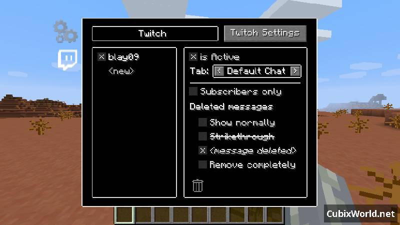 Скриншот мода Twitch Chat Integration №1