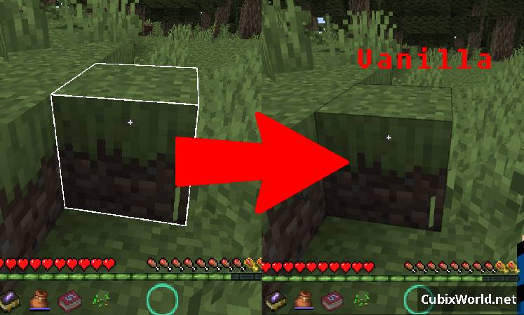 Мод Restore Block Lines