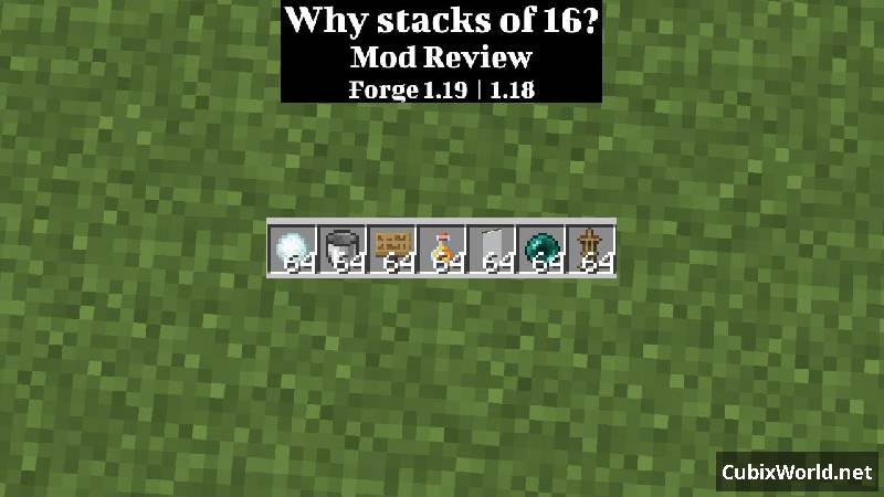 Мод Why stacks of 16?