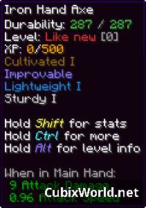 Скриншот мода Tinkers' Levelling Addon №1
