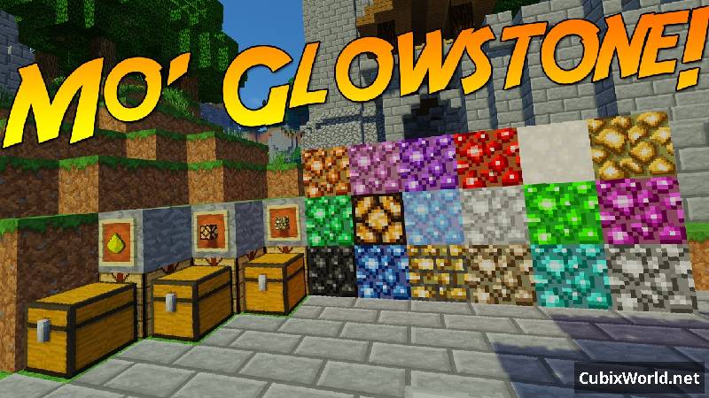 Мод Mo' Glowstone