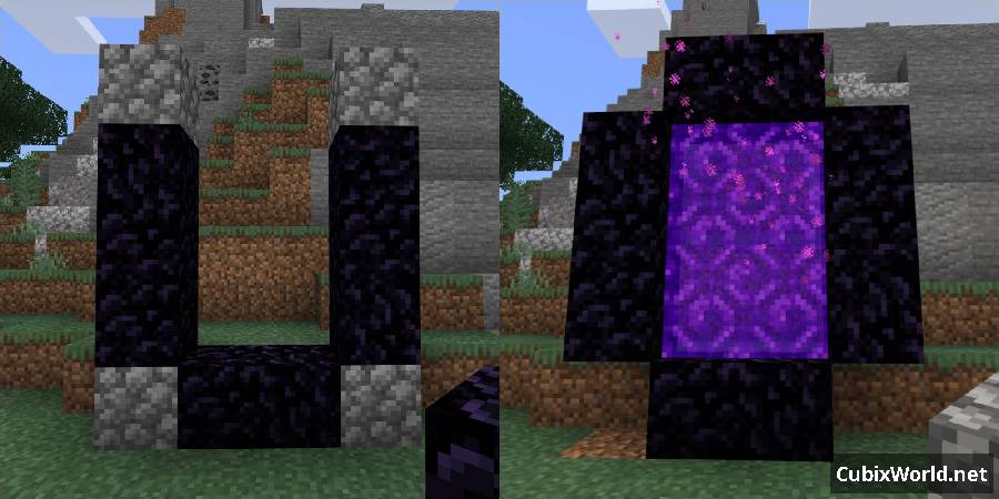 Мод Multiverse Nether Portals