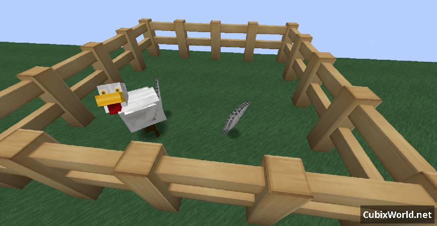 Скриншот мода Chicken Drop Feathers №0