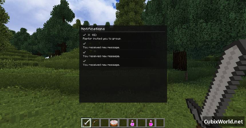 Скриншот мода Oxygen: Groups №0